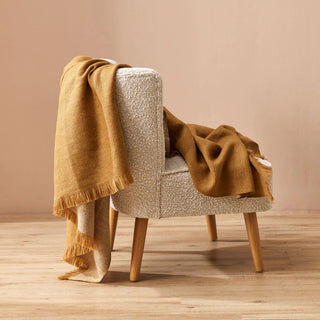 Throw - Chester - Wool/Recycled Polyester - Toffee