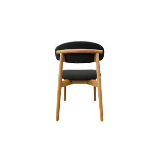Ollo Oak Dining Chair - Almost Black Fabric