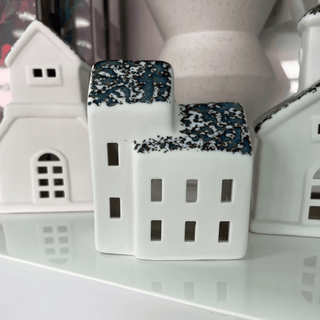 Tea Light Tall House with Speckled Roof