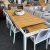 Grove Large Extension Outdoor Dining Table 220/280x100 - White