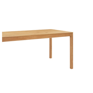 Aurora Oak Natural Dining Table 220x95cm - Solid American White Oak Timber