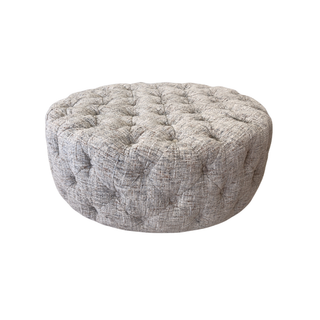 Hoxton Buttoned Ottoman - Urban Sofa - Odyssey Frost Fabric