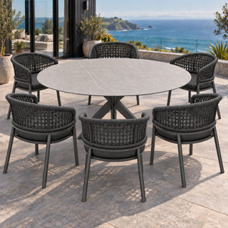 Madrid Round Outdoor Table - dia. 150cm - Charcoal