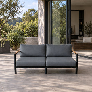 Grenada Outdoor 2-Seater Sofa - Charcoal