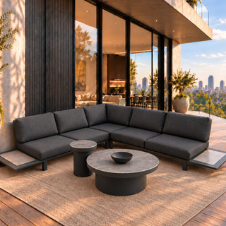 Carbon Outdoor Corner Suite - Charcoal