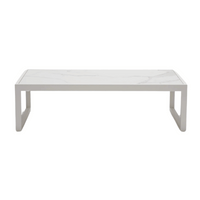 Copenhagen Ceramic Outdoor Coffee Table - White