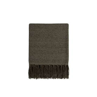 Throw - Richmond - Wool/Acrylic - Dark Olive