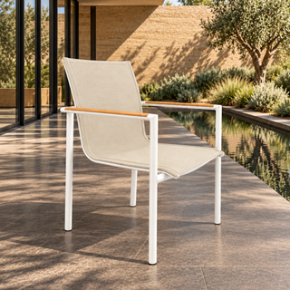 Grenada Outdoor Dining Chair - White