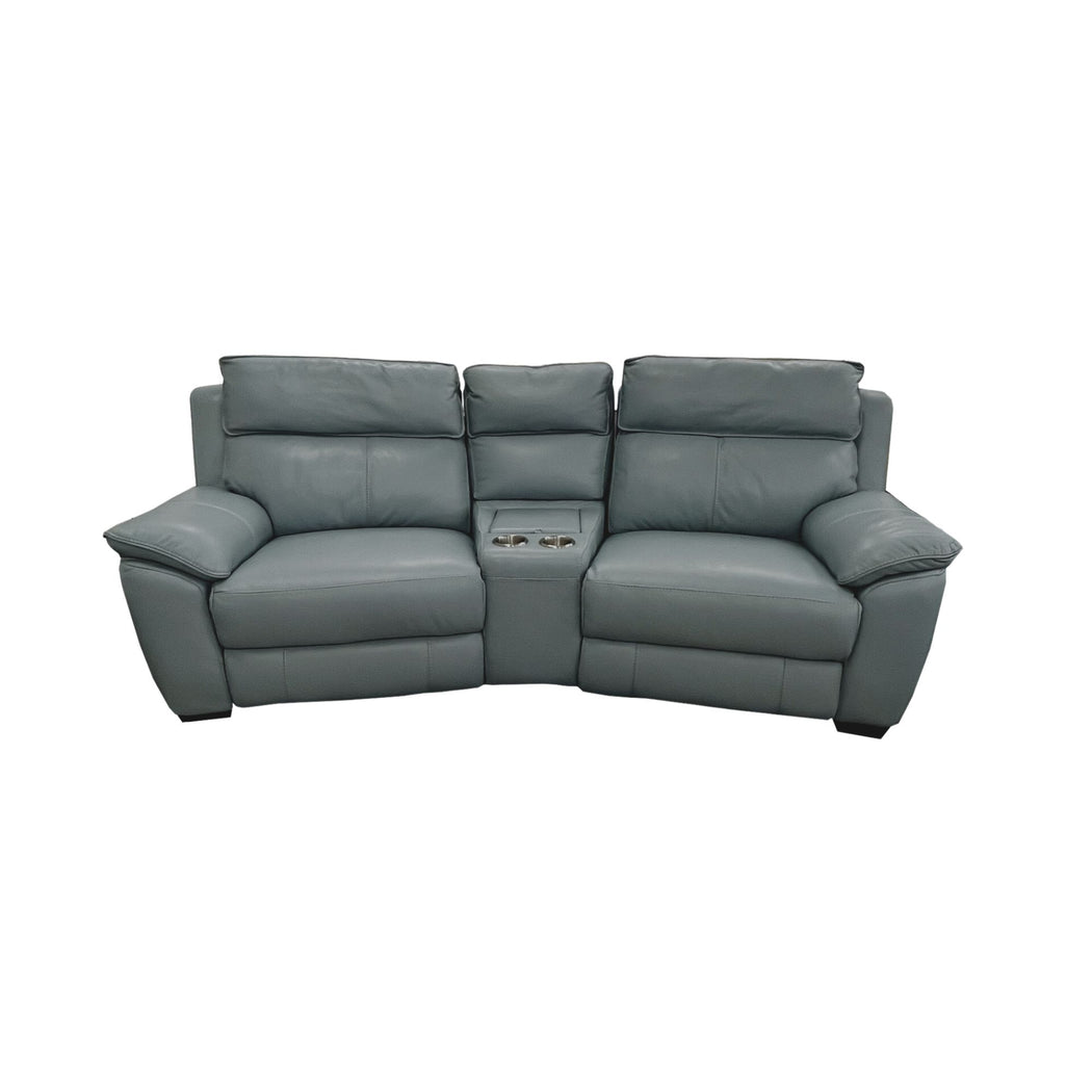 Leather discount cinema sofa