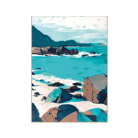 Wall Art - Canvas - Rocky Shore - 103x143cm