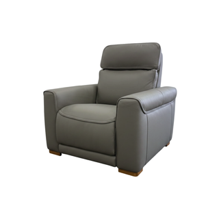 Monaco Power Recliner Chair - Urban Sofa - Miami Storm Grey Leather