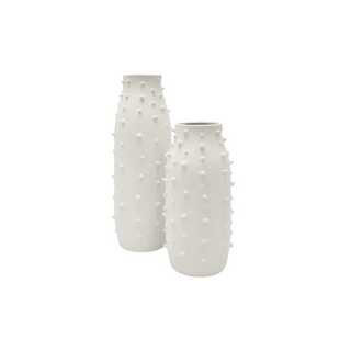 White Ceramic Dotti Vase 