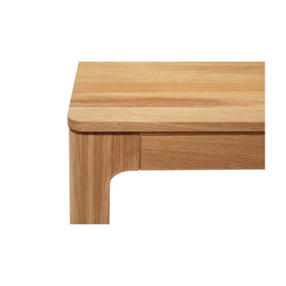 Aurora Oak Natural Dining Table 180x95cm - Solid American White Oak Timber