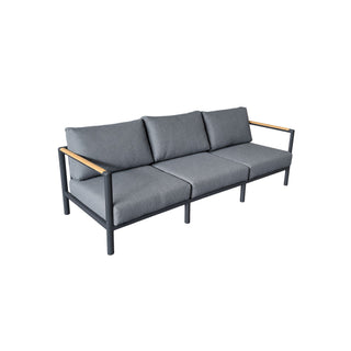 Grenada Outdoor 3-Seater Sofa - Charcoal