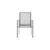 Como Outdoor Dining Chair - White Tiger PC Alu - Light Grey Quick Dry Single Layer Sling - Assembled