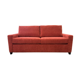 Raven Queen Bi-fold Sofabed - NZ Made - Dion Rouge Fabric