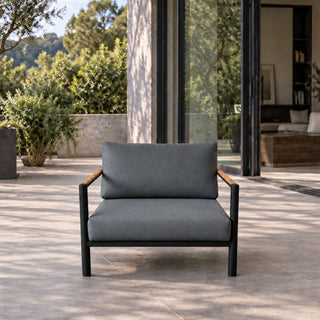 Grenada Outdoor Lounge Chair - Charcoal