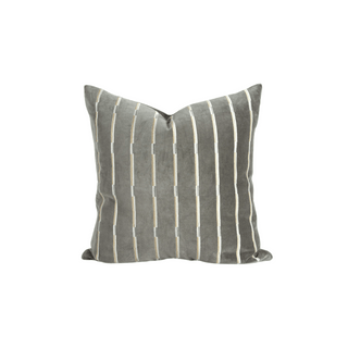 Cushion - Eden With Feather Inner - Slate Green