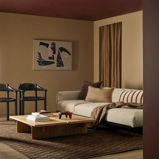 Cushion - Stria Cotton Velvet With Feather Inner - Chocolate