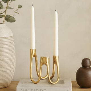 Metal 3 Tiered Candle Stick Holder