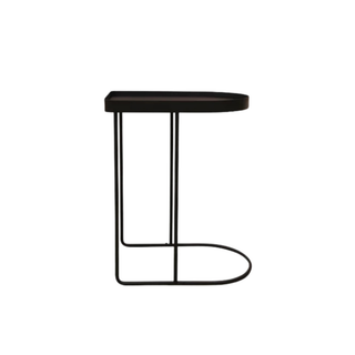 Studio Curved Metal Side/Sofa Table - Black