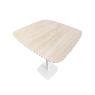 Moorea Ceramic Outdoor Bar Table - White