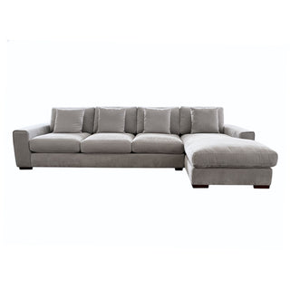 Morgan Sofa Chaise - 3 Seater LHF + CnrExtnChse RHF - Urban Sofa - Paris Flint Grey Fabric
