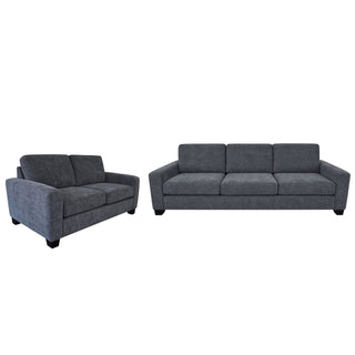 Stevo 4+2.75 - Nz Made - Warwick Dion Charcoal Fabric
