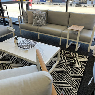 Grenada Outdoor 3-Seater Sofa - White