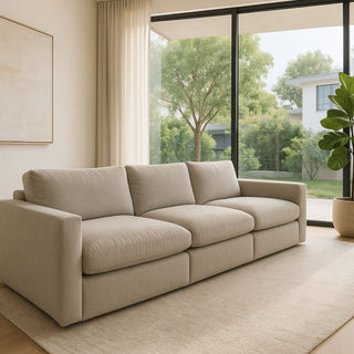 Hunter Modular 3pc - Urban Sofa - Paris Flint Grey Fabric