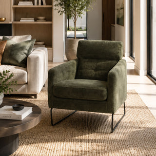 Frenzo Occasional Chair - Urban Sofa - Ansell Forest Fabric