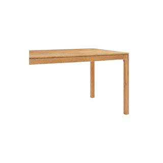 Aurora Oak Natural Dining Table 180x95cm - Solid American White Oak Timber