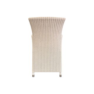 Cayman Outdoor Dining Chair - Whitewash Loom Rehau German Wicker