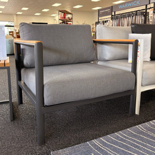 Grenada Outdoor Lounge Chair - Charcoal