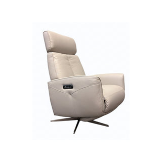Essen Swivel Chair with Power Recliner & Battery - Urban Sofa Cat 13 Atollo Dove Grey Leather