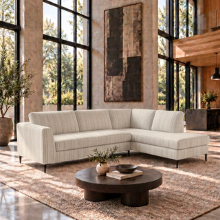 Picasso 3 Seater with Corner Extension Chaise - NZ Made - Montague Pebble