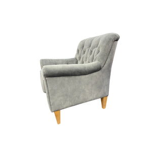 Captains Club Chair - Urban Sofa - Misty Grey Velvet Fabric