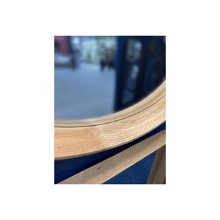 Mirror - Round Natural Oak