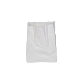 Paper Bag Vase - Large in White