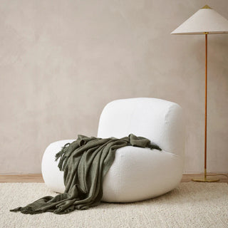 Throw - Richmond - Wool/Acrylic - Dark Olive