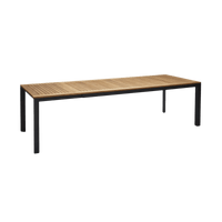 Grove Large Extension Outdoor Dining Table 220/280x100 - Charcoal