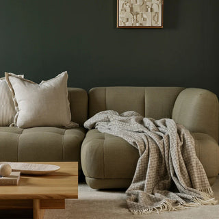 Throw - Flemish - 100% NZ Lambswool - Fawn