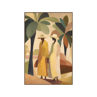 Wall Art -  Stroll 2 - Canvas with Oak Frame - 80x120cm