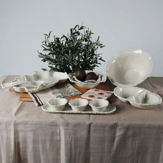 Melamine Pearl Serving Dish - Sand