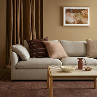 Cushion - Dalton With Feather Inner - Oat
