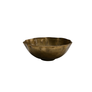 Ankara Gilded Bowl - Vintage Brass Finish