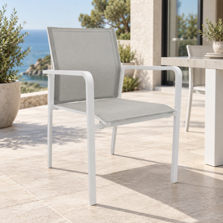 Noosa Outdoor Dining Chair - White
