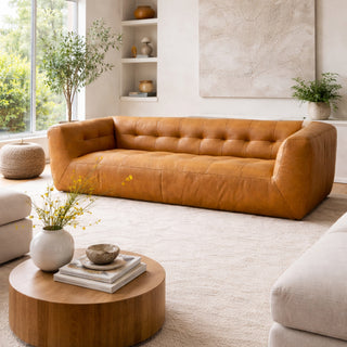 Vittel 3str Sofa - Urban Sofa - RWB Tan Leather