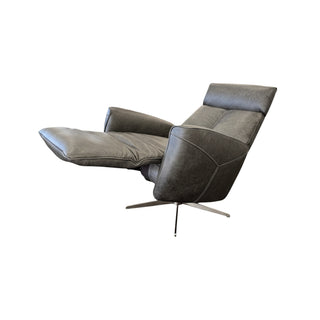 Essen Swivel Chair w. Power Recliner & Battery Urban Sofa - RWB Charcoal Leather
