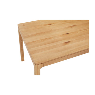 Aurora Oak Natural Dining Table 180x95cm - Solid American White Oak Timber
